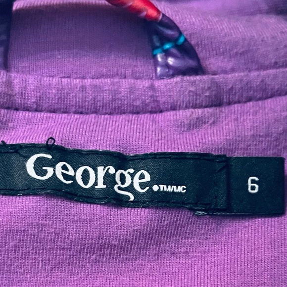 Girl purple raincoat size 6 years old - Picture 2 of 2